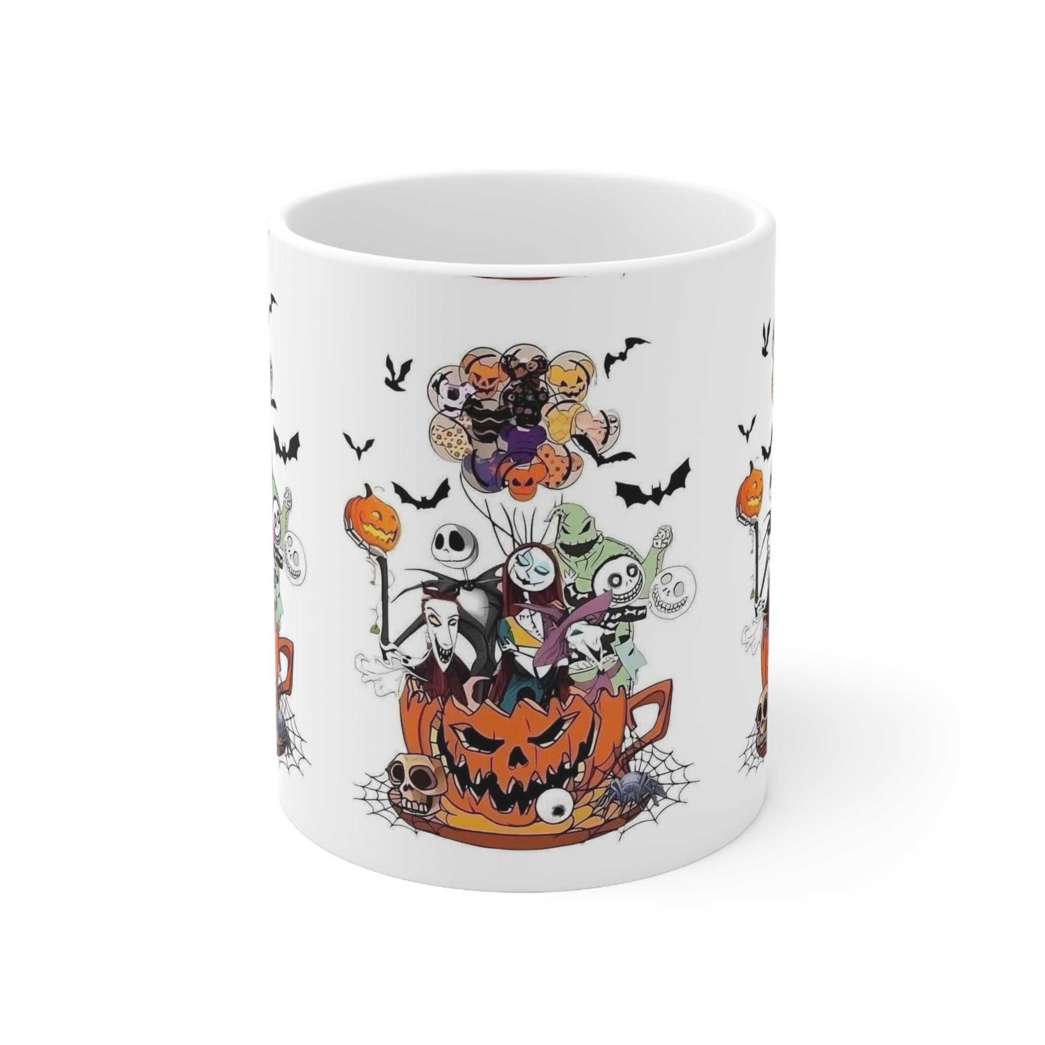Nightmare Before Christmas- ๐ White Ceramic Mug - Creations by Chris and Carlos